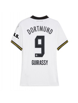 Borussia Dortmund Serhou Guirassy #9 Ausweichtrikot für Frauen 2024-25 Kurzarm